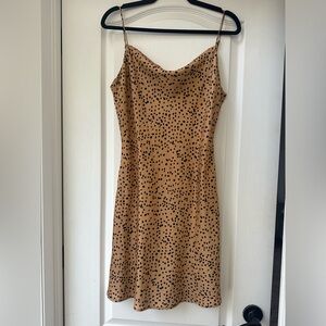 Papermoon Animal Print Slip Dress